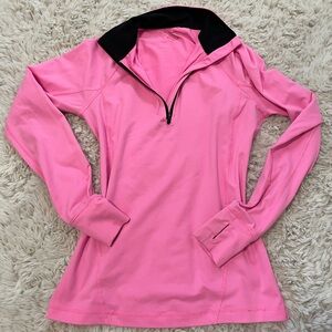 HOT PINK WORKOUT QUARTER ZIP